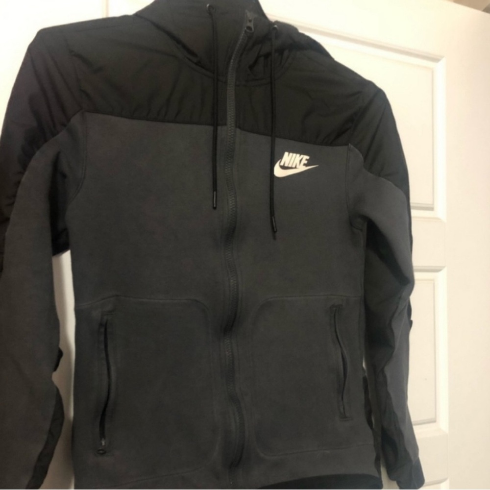 Nike Charcoal and Black Full-Zip Jacket